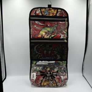 Legend Of Zelda Wind Waker Stained Glass Travel Organizer Cosmetic Bag